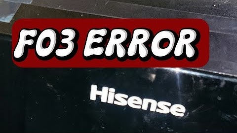 New HISENCE washing machine F03 error diagnosis and repair at industrial area Nairobi