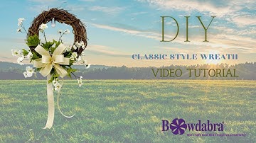 How To Create Spring/Summer Wreath and Bows #diybowwreathtutorial #summerwreath #easypringwreath