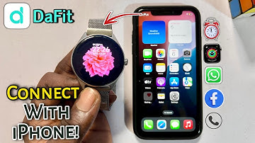 How to Setup & Connect DaFit Smartwatch to iPhone! 