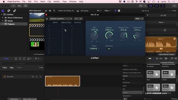 The New Audio Limiter Effect in Apple Final Cut Pro X - Ask Larry Anything PowerUp Webinar 259