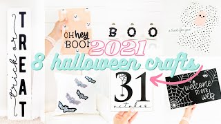 8 Halloween Crafts 2021: Cricut Halloween Porch Sign, Cricut Halloween Decor, Applique Dress + More screenshot 5