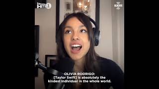 Olivia Rodrigo talking about Taylor swift