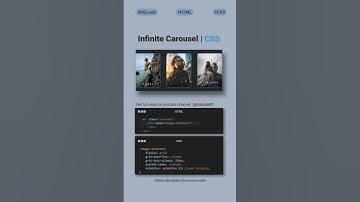 Infinite Carousel | CSS Tips and Tricks 🔥#css #coding #shorts #webdesign #cssshorts #html #viral
