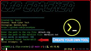 Build Your Own ZIP Cracker Tool Using Python & Termux | by Noob cyber tech