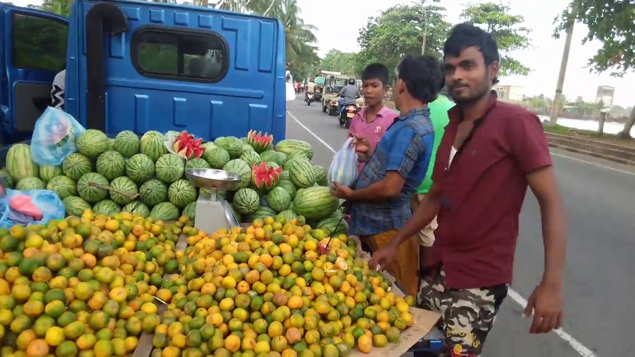 Sri Lanka,ශ්‍රී ලංකා,Ceylon,Galle, Watermelon, Street Vendor YouTube