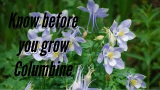 Know before you grow -Columbine
