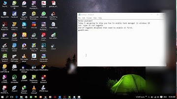 How To Enable Task Manager + Registry in Windows 10 - 17/18/19/2020