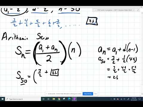 Kuta Software Arithmetic Sequences and Series 13 - YouTube