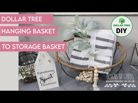 How to Make a Chicken Wire Basket Using Dollar Tree Items