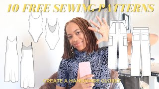 10 FREE sewing patterns to start your handmade closet