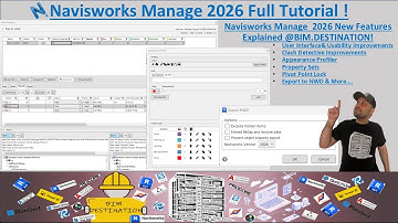BIM-VDC | Navisworks Manage 2026 volledige tutorial | Alle nieuwe functies gedetailleerd uitgelegd!