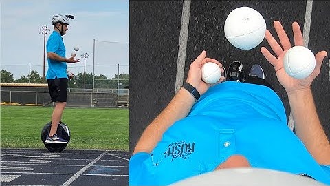 Electric Unicycle Juggling - Guinness World Record