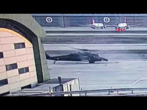 İstanbul Sabiha Gökçen Havalimanı'nda askeri helikopter kazası!