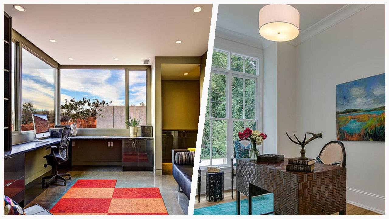 75 Home Office With Beige Walls And No Fireplace Design Ideas You'll Love 🏡