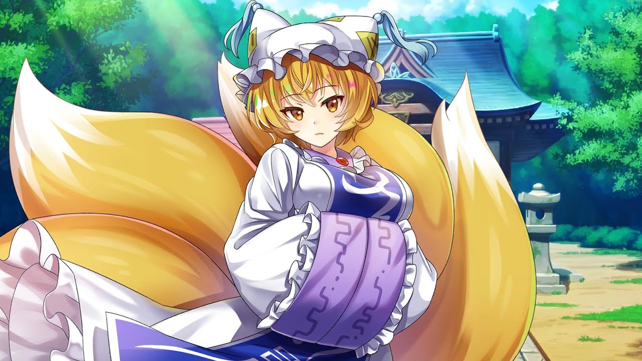 東方ロストワード 八雲藍 L1 九本の尻尾程度の声 - YouTube