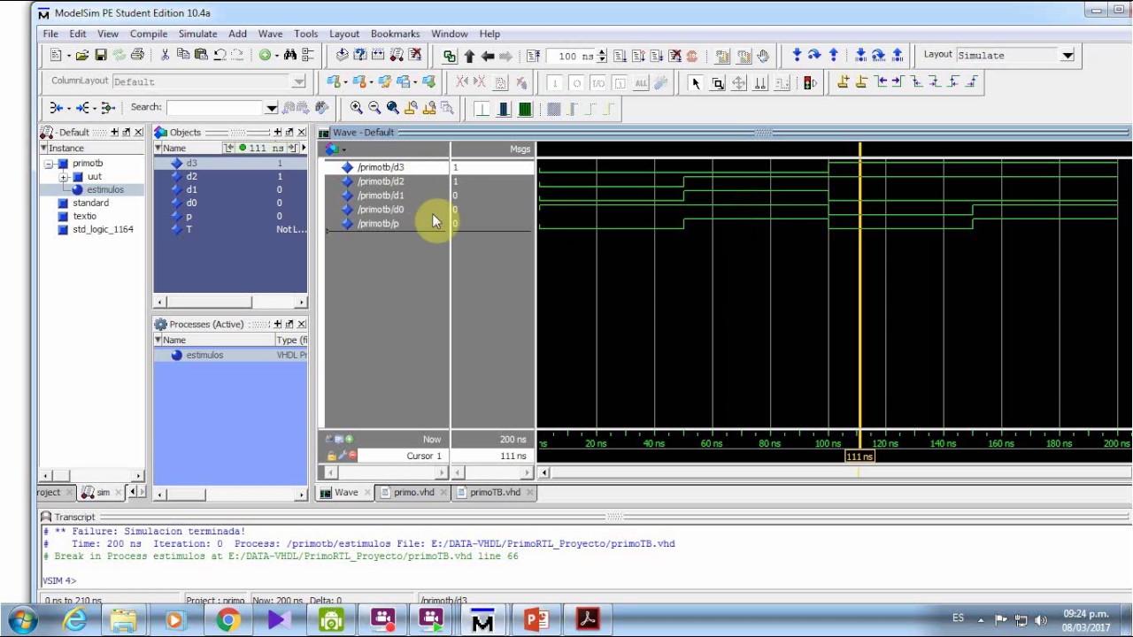 Simulación VHDL con ModelSim 02 - YouTube