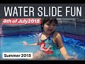 Water Slide Fun 4th of July 2018