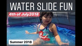 Water Slide Fun 4th of July 2018