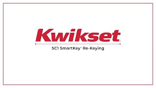 SmartKey SC1 Re-Keying Instructions | Kwikset SmartKey Security™ by Kwikset 70,085 views 3 years ago 1 minute, 26 seconds