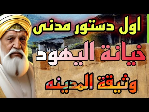 وثيقة المدينه اول دستور مدنى مكتوب وخيانة اليهود وقبيلة بنى عوف