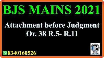 Attachment before Judgment #bpsc #rjs #tlpacademy #hjs
