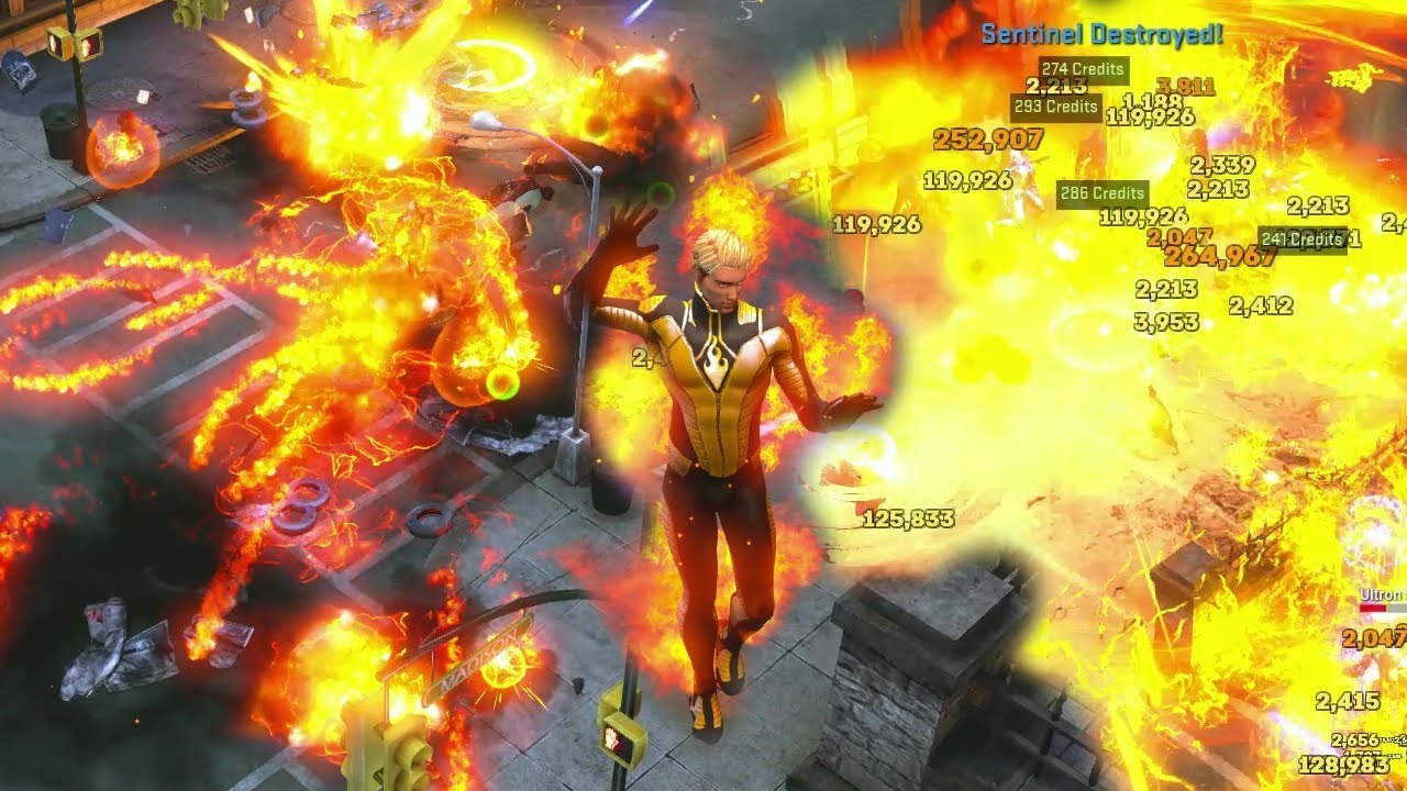 Marvel Heroes Omega Human Torch Gameplay