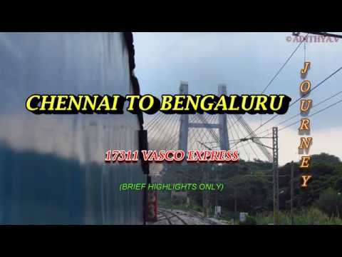 Vasco Express Train Journey- Chennai to Krishnarajapuram; 345kms in 05:15 hrs, Brief Highlights only