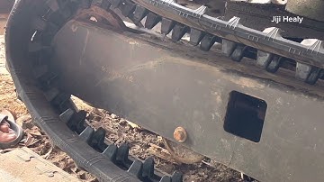 Replacing rubber track- Mini Excavator