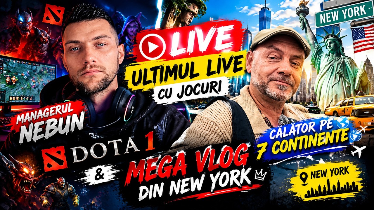 🔴 ULTIMUL LIVE ÎNAINTE DE MONETIZARE! 😱 DOTA 1 + CĂLĂTOR PE 7 CONTINENTE 🌍🔥