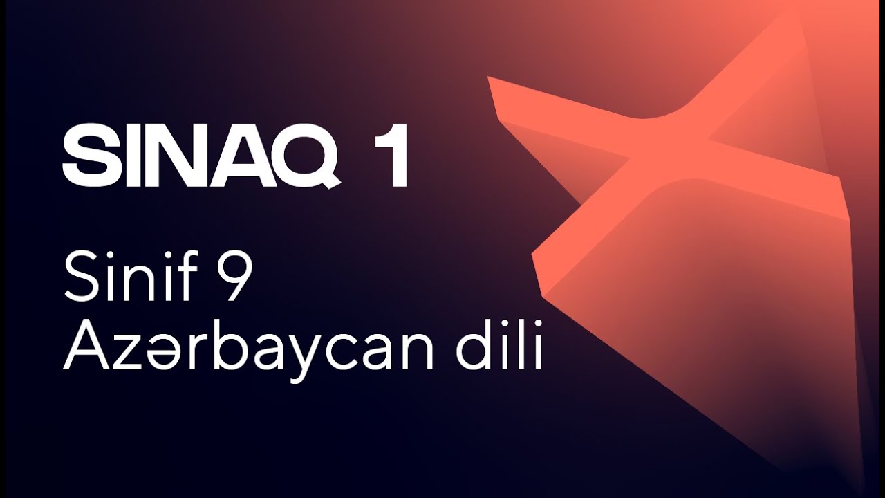 Azərbaycan dili 9-cu sinif   Güvən Sınaq 1 Buraxılış fənləri üzrə