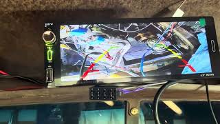 Wired in a reverse camera for the 46 Chevy truck
