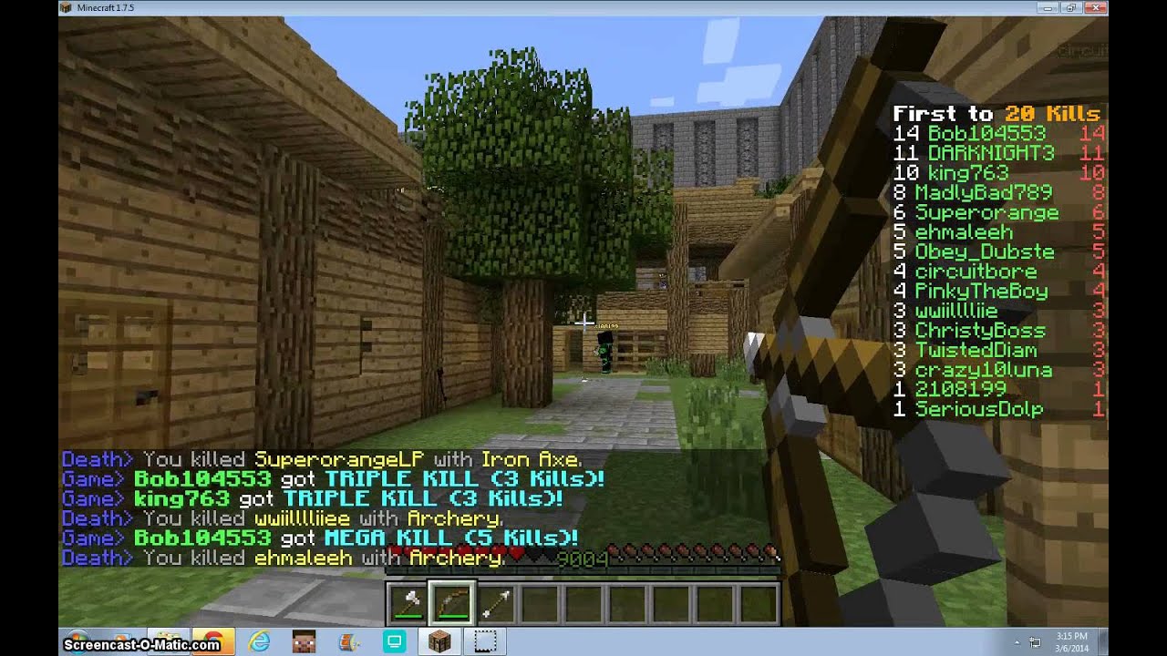 super smash mobs part 1 snowman and skelington