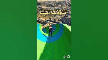 Spiderman Falls Off the Water Slide in GTA 5 🤣💦 | Funny Ragdoll Fail