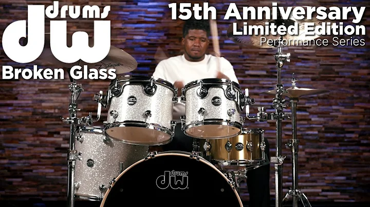 DW Performance Series 15th Anniversary Limited Edition Drum Set 22/10/12/16 - Broken Glass