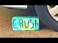 FLORAL FOAM VS CAR - CRUSHING FLORAL FOAM WET Vs DRY AND FROZEN FLORAL FOAM SATISFYING ASMR