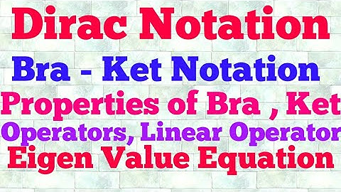 dirac notation (hindi)