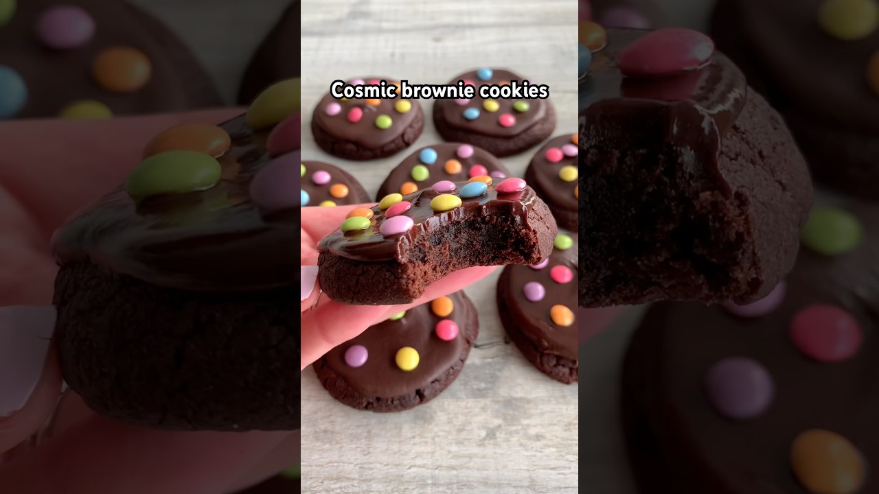 Fudgy Cosmic Brownie Cookies