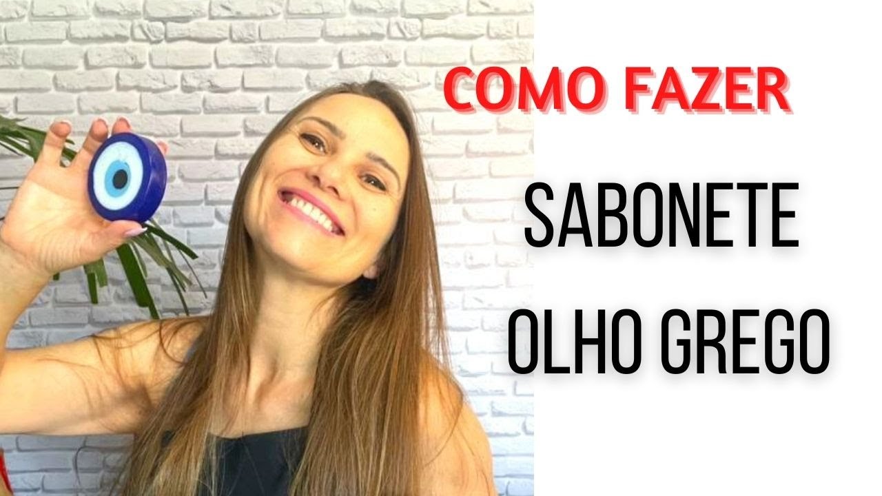 COMO FAZER o famoso SABONETE ARTESANAL de  "OLHO GREGO" | Espanta as energias ruins e VENDE MUITO!