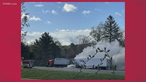 I-84 East closed in Vernon due to tractor trailer accident