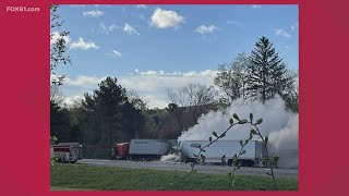 I-84 East closed in Vernon due to tractor trailer accident