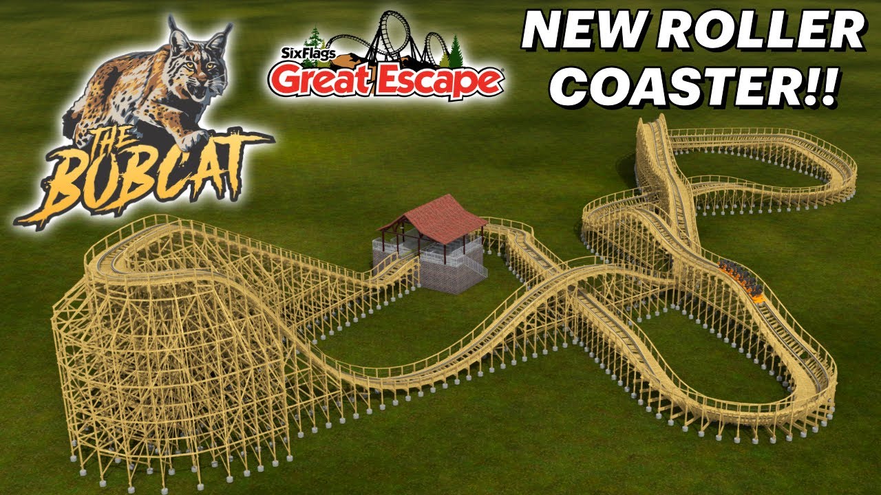 Six Flags Great Escape's New 2024 Roller Coaster! Bobcat! YouTube