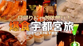 【爆食一人旅】餃子だけじゃないぞ！宇都宮！でもやっぱり餃子を食べまくった２日間！【チサン ホテル 宇都宮】