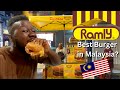 First time trying ramly burger in kuala lumpur best burger in malaysia