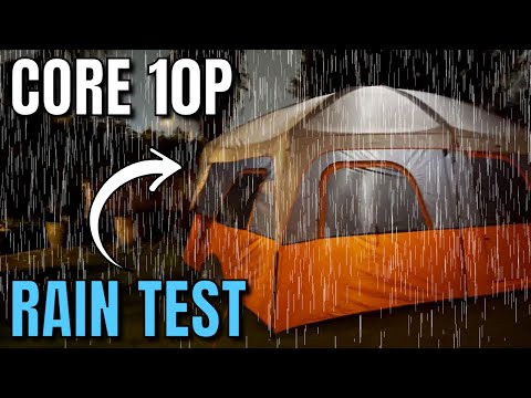 [RAIN TEST] Core 10-Person Straight Wall Cabin Tent
