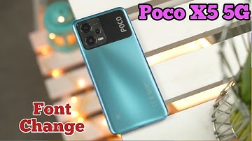 How To Change Font Style In Poco X5 5G, Font Change SettingHow To Change Font Style In Poco X5 5G,
