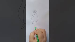 how to draw 🌹 rose#drawing #flower#rose