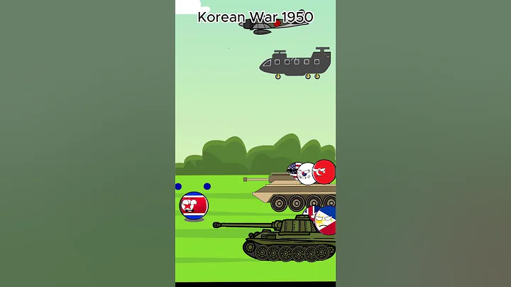 Korean War in 1950  #countryballs #korea #usa #russia #turkey #philippines