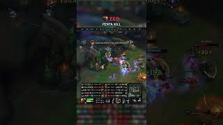 Zed PENTA KILL | NA Master Patch 26.11 #shorts