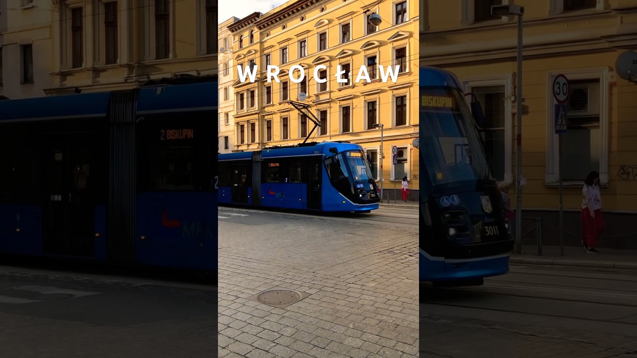 Trams in Wroclaw, Poland 🇵🇱 