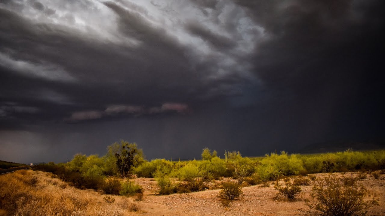 Chasing the Monsoon ⛈️ Severe Thunderstorm with Frequent Lightning Gila ...